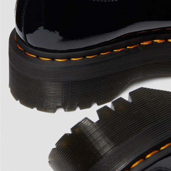 DOC MARTEN 1461 PATENT LEATHER PLATFORM OXFORD SHOES - Picture 3 of 4